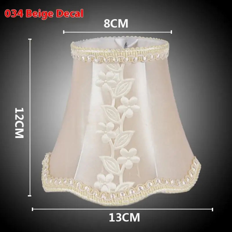 abat jour tissu floral beige marron bleu classique décoration maison DIY