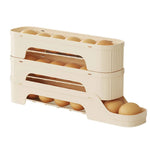 rangement d'oeufs porte réfrigérator vert jaune beige moderne pratique coulissant réutilisable transparent opacité