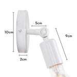 applique murale led moderne bois blanc scandinave fixée mur entrée chambre cuisine