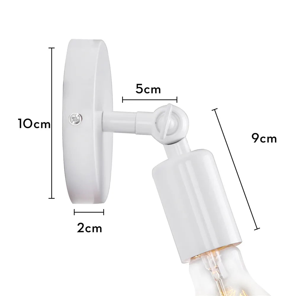 applique murale led moderne bois blanc scandinave fixée mur entrée chambre cuisine