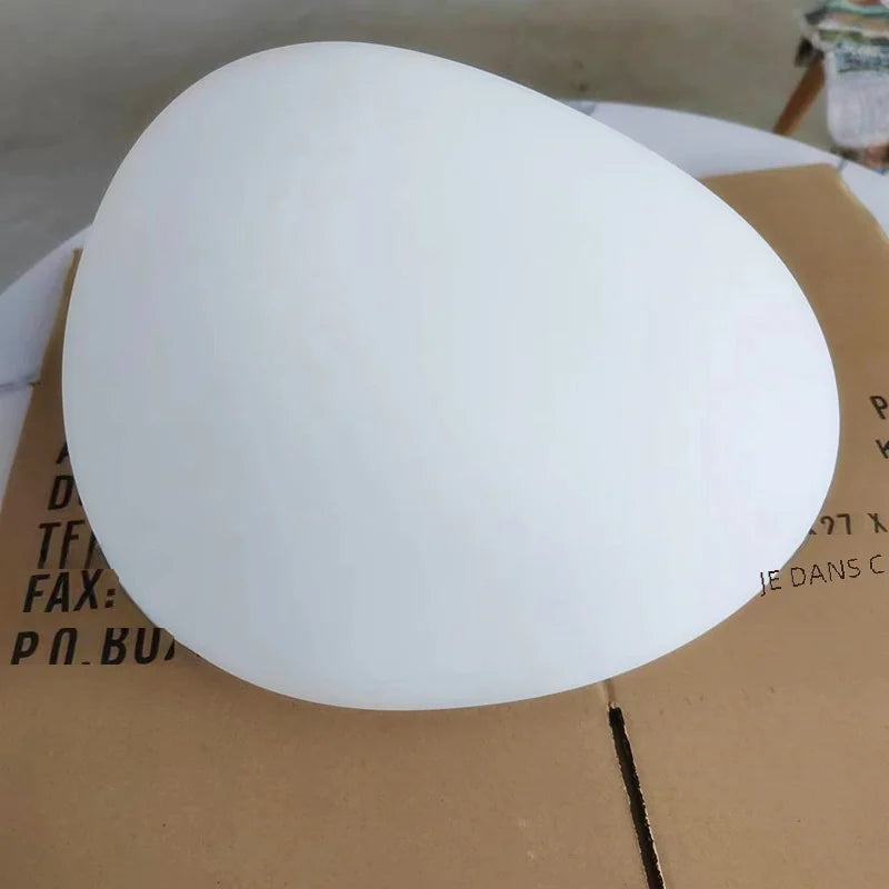 suspension ovale blanche moderne acrylique 3000k 4500k 6000k
