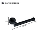 accessoires salle bain noir moderne porte serviettes papier toilette porte robe porte savon tasse