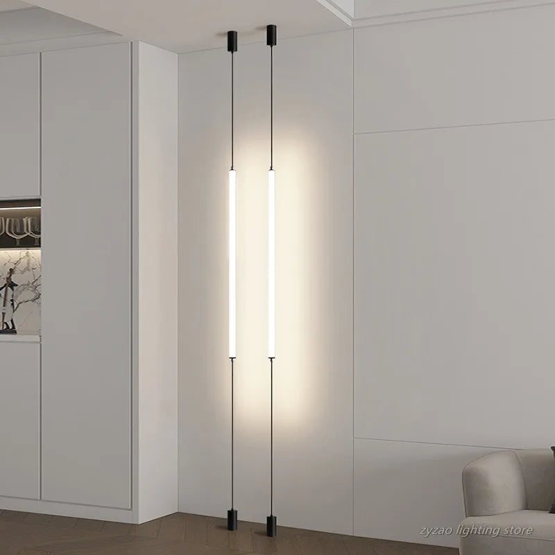 lampe sol moderne led blanc noir minimaliste pied stable câble alimentationflux lumineux élevé