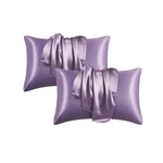 taies d'oreiller polyester uni modernes 51x76cm pièces gris doré blanc pale rose