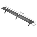 support mural multifonctionnel réglable acier noir moderne clips inclusion plaque protection