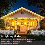 guirlande lumineuse solaire dorée fil cuivre led moderne noël jardin décoration festive 7m 12m