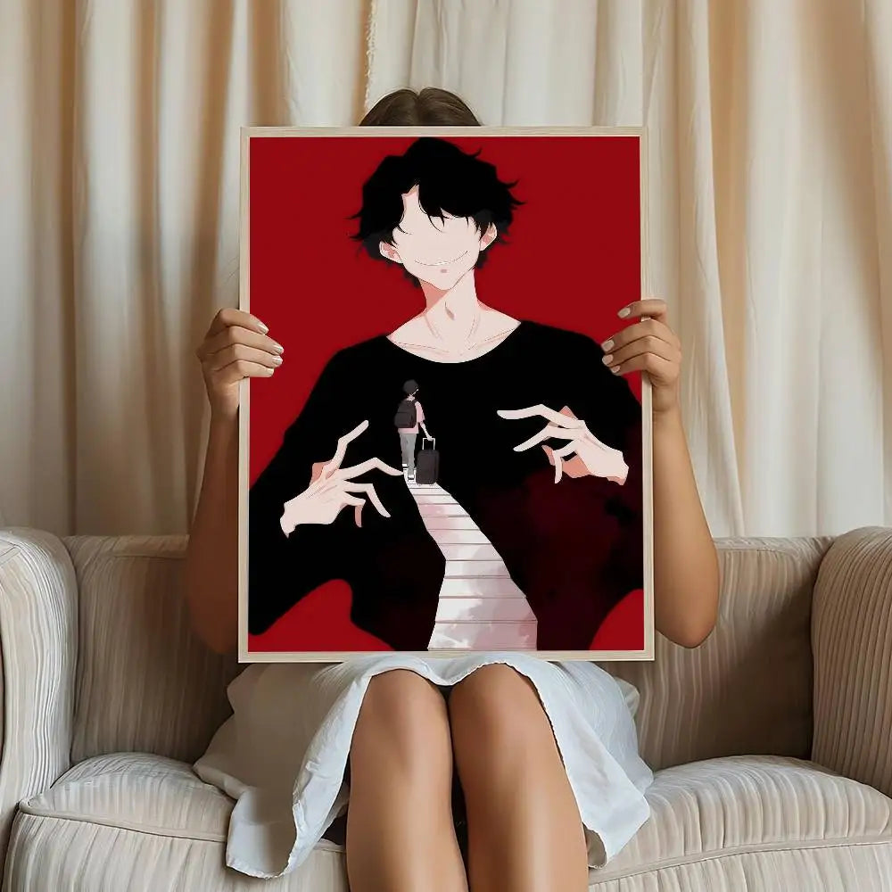 affiche anime personnages chanson vertical hauteur 30cm qualité hd autoadhésive contemporaine deco chambre