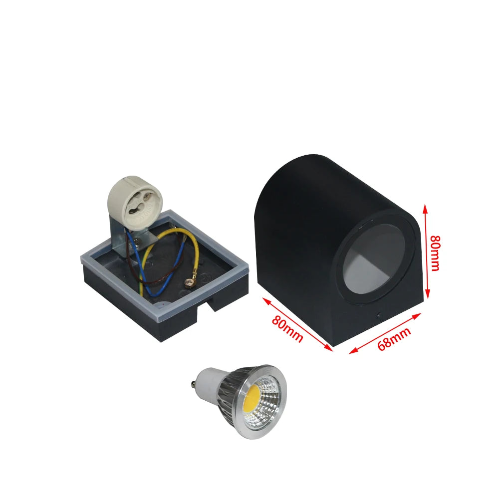 applique murale led moderne noir blanc 80x80 150x80 flux 249 2000 lumens.gca