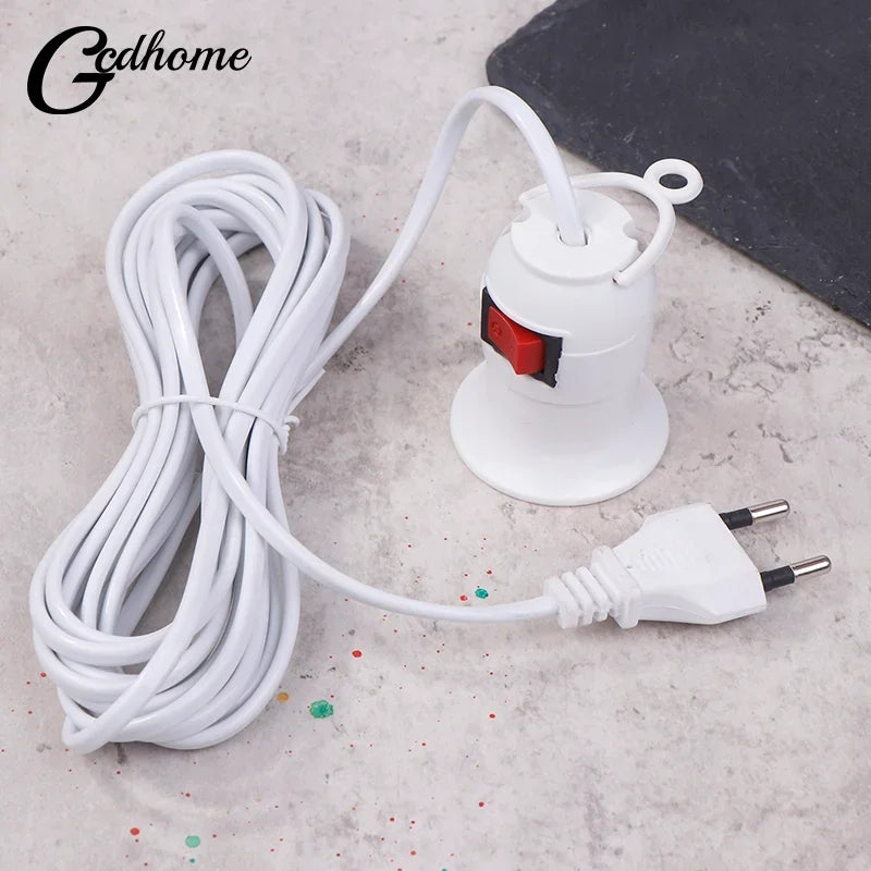 câble électrique blanc moderne prise interrupteur cordon alimentation lampe led suspension fixe