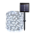 guirlande lumineuse solaire blanc chaud filament led moderne clips fixationextérieur ip65 50led