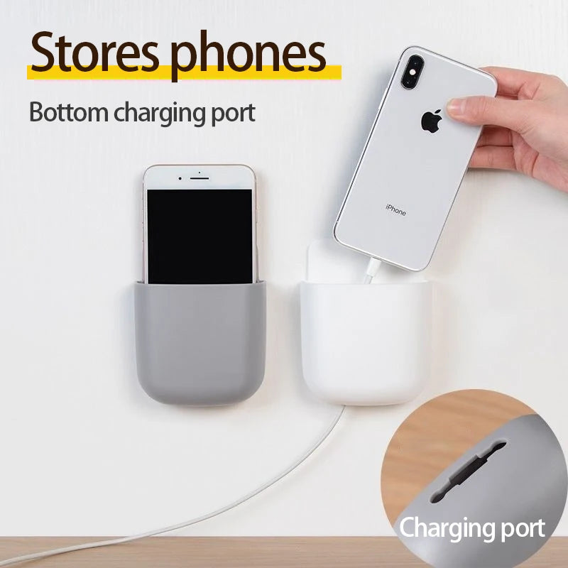 porte objets mural moderne adhésif blanc gris jaune respectueux environnement rechargeable multifonction plastique