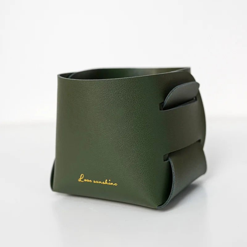 sac main simili cuir orange vert jaune moderne pliable poignées plantes sèches capacité charge