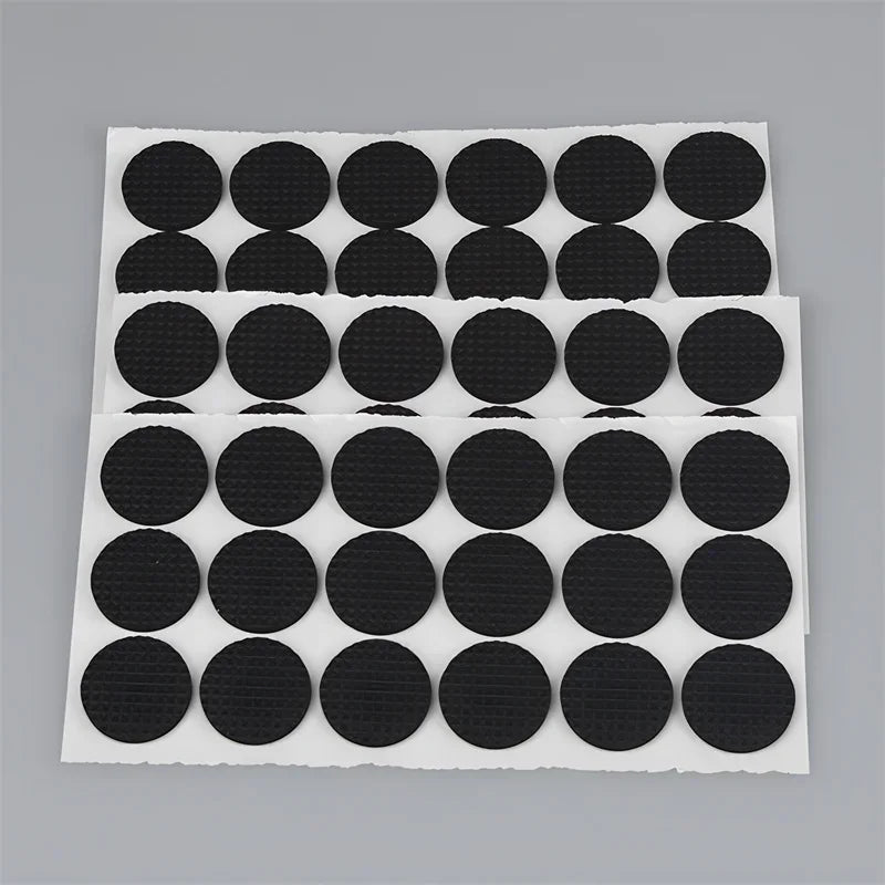 protecteurs meubles noirs adhésifs texturés anti dérapants pratique utilitaires 10 pièces 25mm
