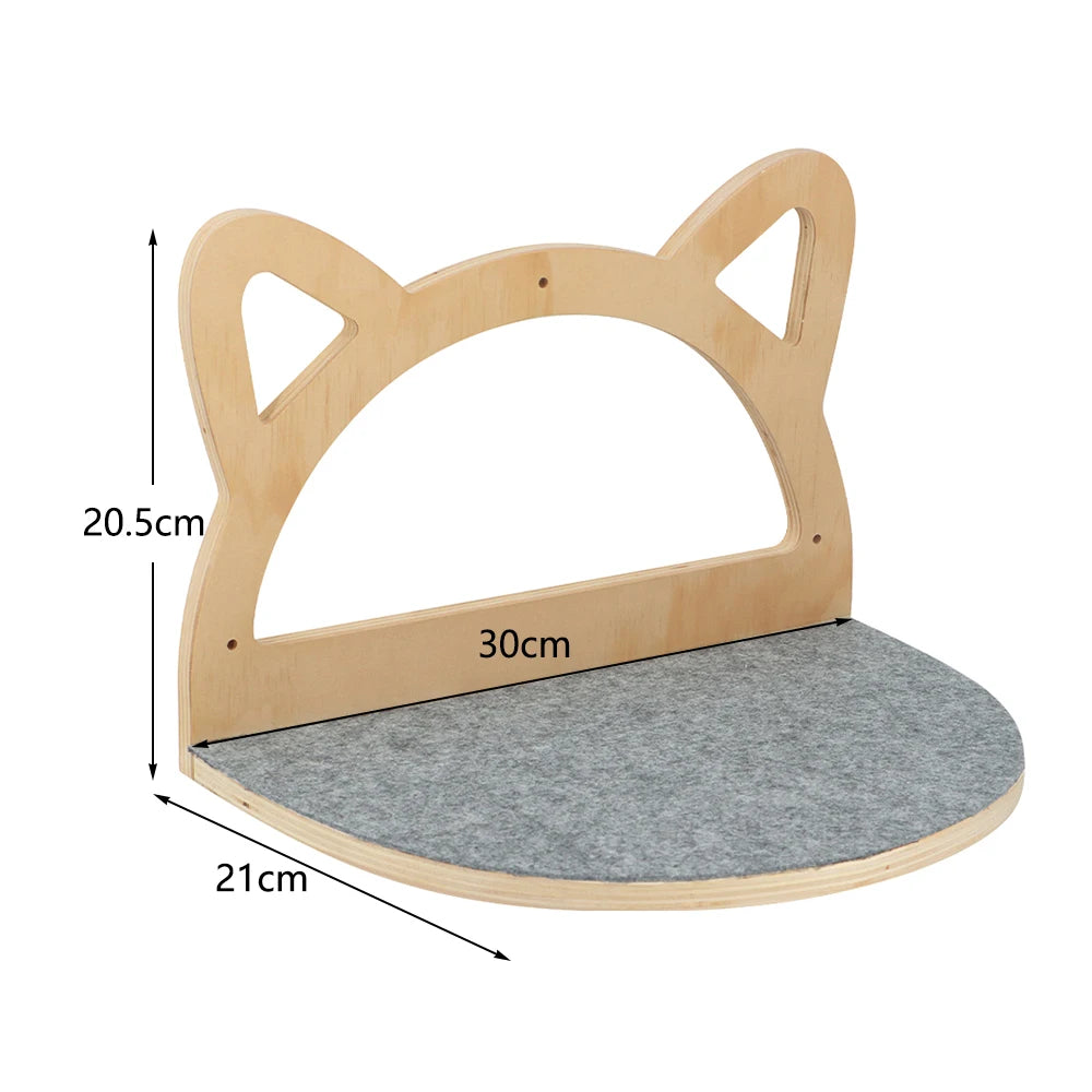 meuble chat suspendu bois naturel gris moderne tapis vis fixation notice