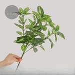 plantes artificielles vertes feuilles variées blanc rouge moderne décoration intérieure 32cm 46cm 10 pièces