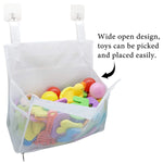 organisateur suspendu jouets bain blanc maille trous fixe tringle enfantins canards lettres plastique