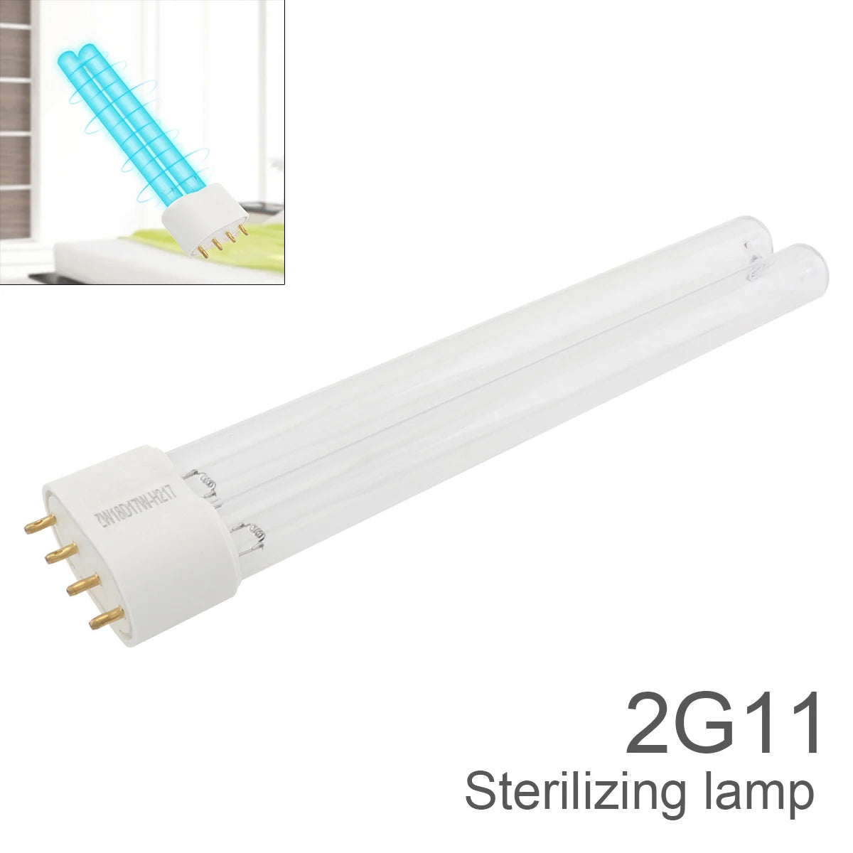 lampe stérilisante uv led 18w 24w 36w 55w moderne salon purification blanc