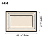 tapis bain anti dérapant absorbant moderne motif géométrique beige clair