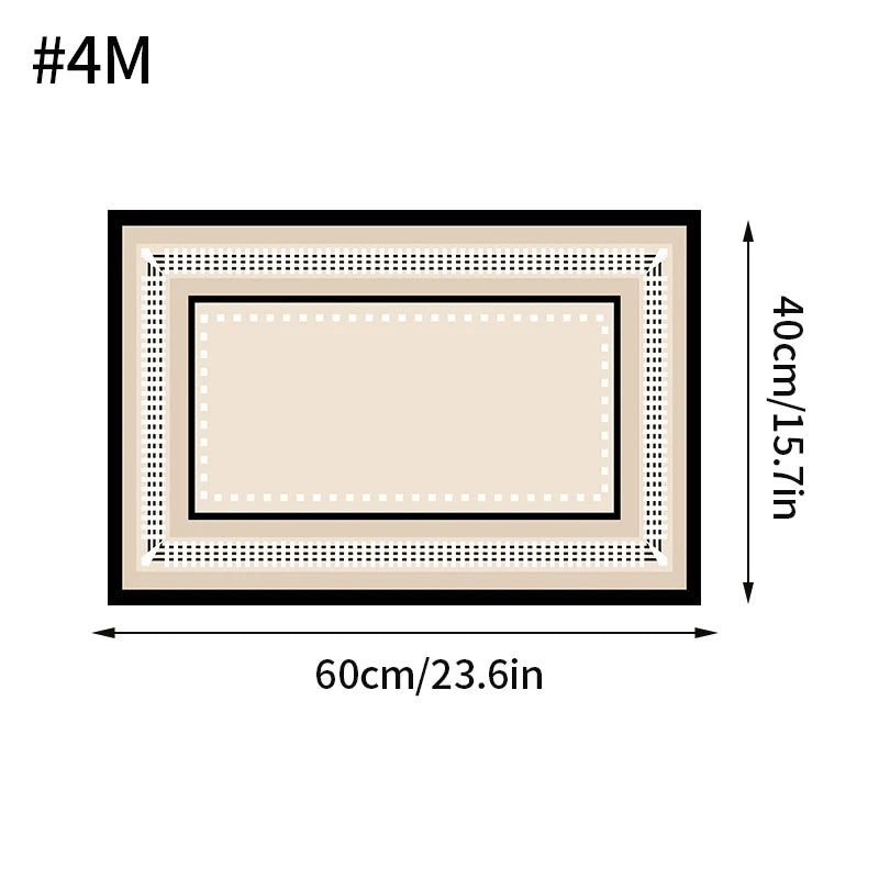 tapis bain anti dérapant absorbant moderne motif géométrique beige clair