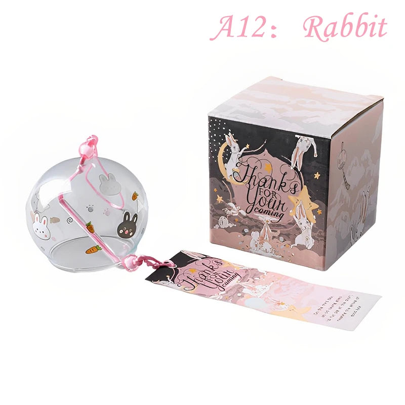 cloche vent japonaise transparente poissons floral ruban maison spa cuisine traditionnelle