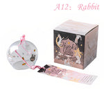 cloche vent japonaise transparente poissons floral ruban maison spa cuisine traditionnelle