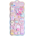 autocollants 3D animaux mignons fruits kawaii adhésifs décoratifs maison téléphone portable ordinateur