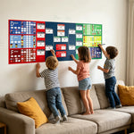 tableau bord football résultats graphique marqueurs autocollants drapeaux rouge bleu vert blanc