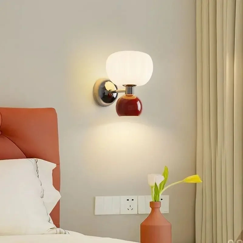 lampe murale moderne blanc beige vert matériau fer murale éclairage quotidien nordique 249 2000