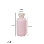 flacon cosmétique rose pâle 200ml 300ml bouchon blanc moderne salon