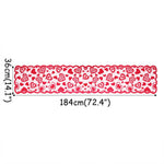 nappe dentelle rouge coeurs semi transparent saint valentin mariage anniversaire décoration festive table romantique