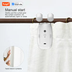 Robot rideau intelligent blanc moderne contrôle app batterie incluse switch manuel lumière température