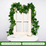 guirlande végétale artificielle feuilles vertes modernes décoration extérieure accrochée adhésif maison jardin anniversaire exposition