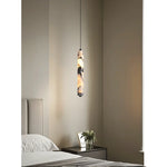 Lampe suspendue marbre moderne blanc noir beige salon chambre 90 260V 249 2000lm