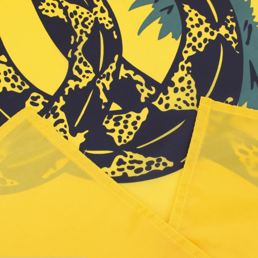 drapeau jaune noir serpent tread on me dorés bordure blanche classique patriotiqueextérieur Polyester