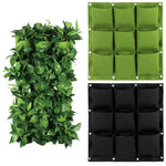 porte plantes mural suspendu poches plantes texture tissée moderne vert noir