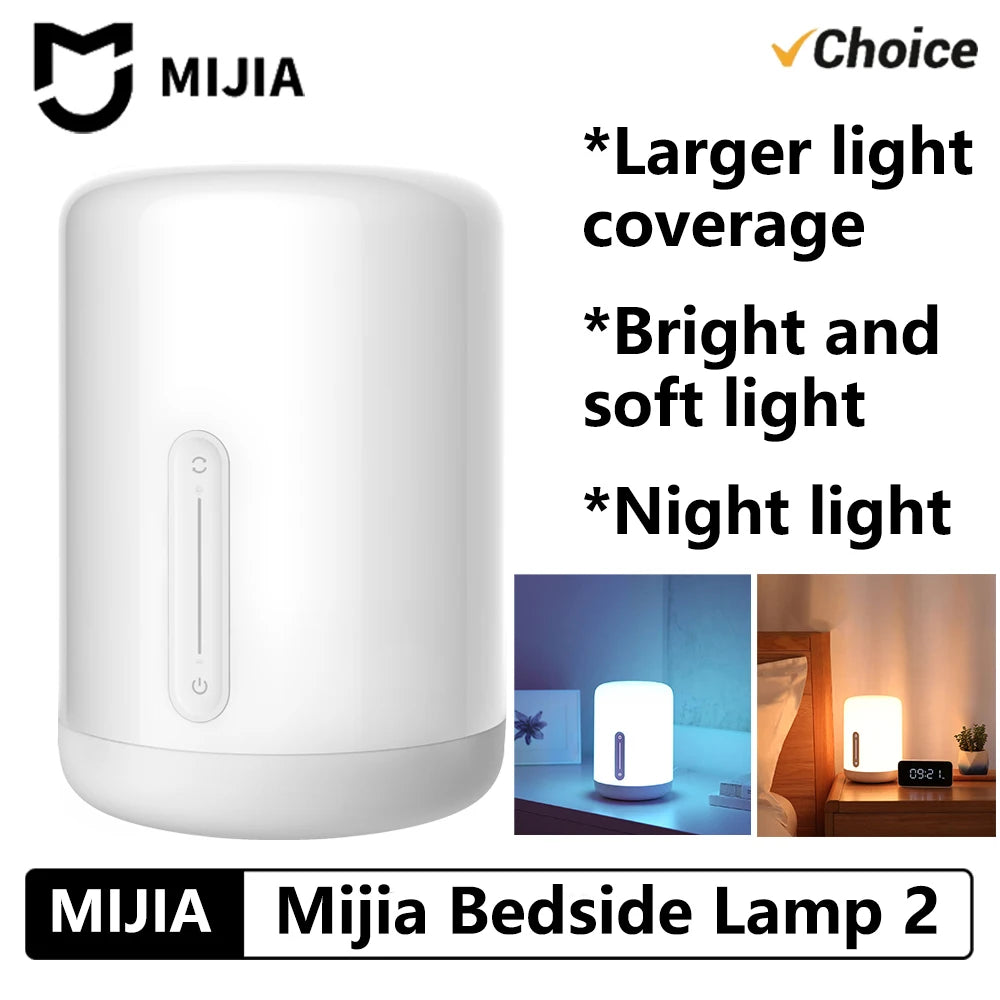 lampe chevet intelligente led blanc moderne minimaliste interrupteur tactile wifi bluetooth