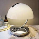 Lampe champignon rose vue de côté