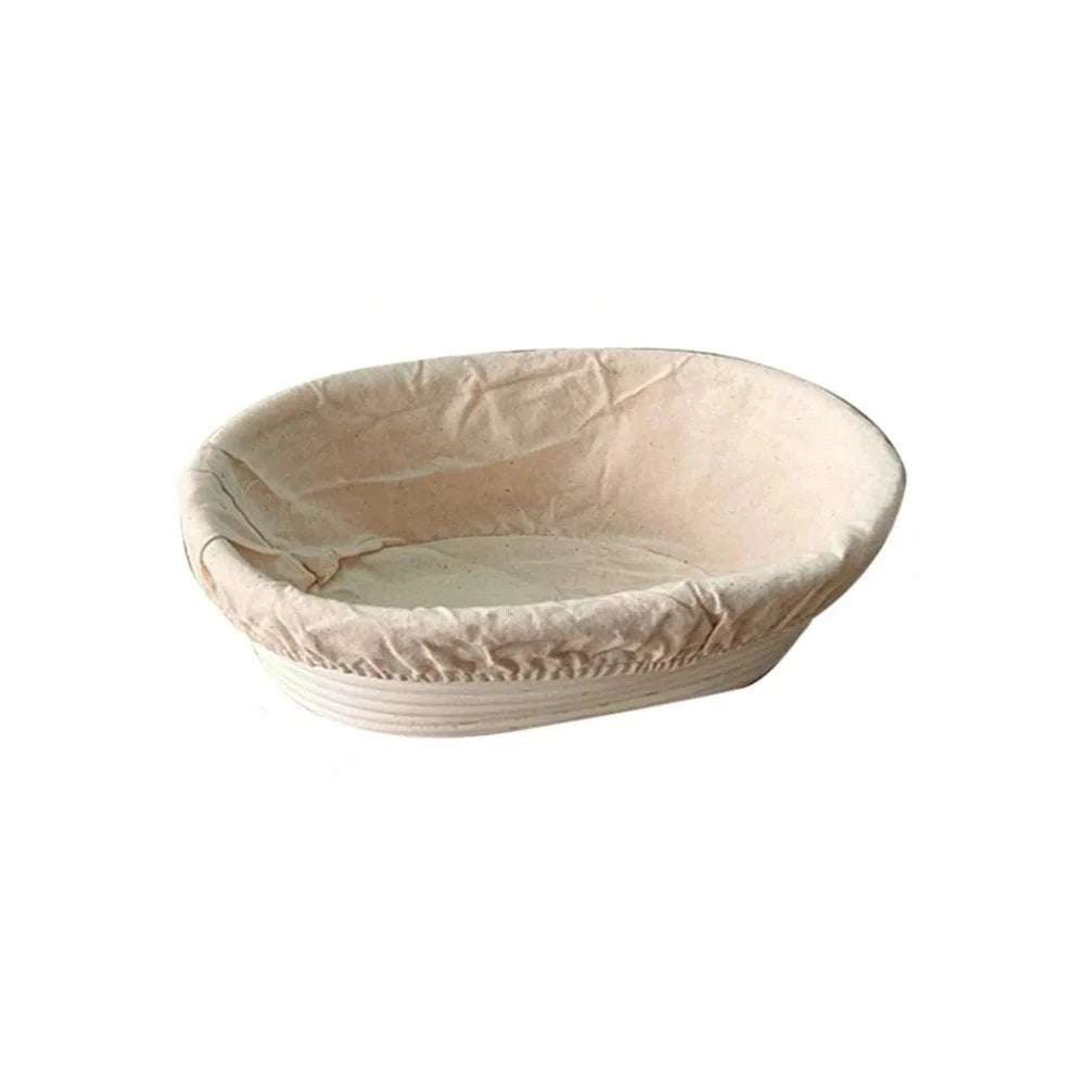 panier pain tissu rayures horizontales classique couverture beige levée pain maison