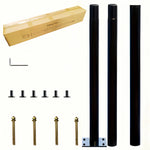 lampadaire solaire extérieur industriel fer noir divisé sections posable pied