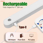 lampe led moderne rechargeable télécommande interrupteur tactile 28 48 cm blanc adjustable