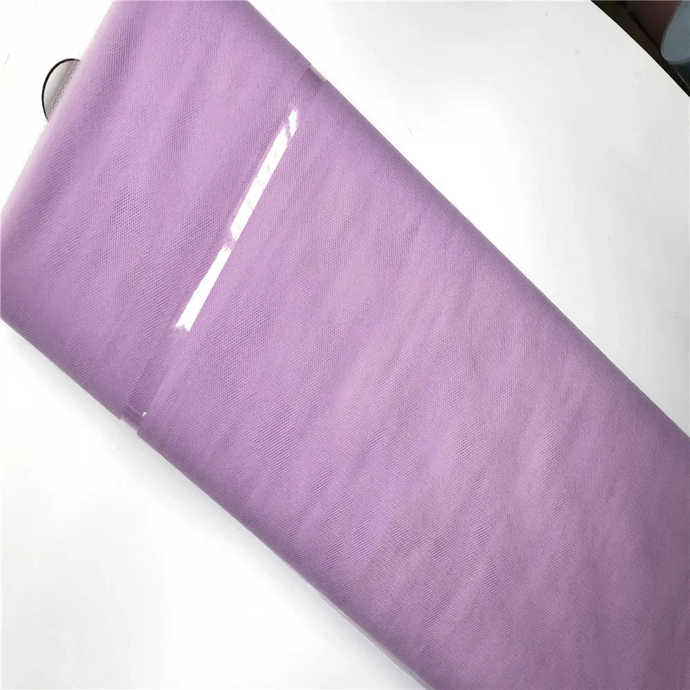 tulle polyester blanc orange rose fin élégant bricolage mariage anniversaire 137cm 3650cm