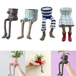 cache pots créatifs modernes motifs géométriques couleurs gris bleu blanc rouge jaune plantes intérieures