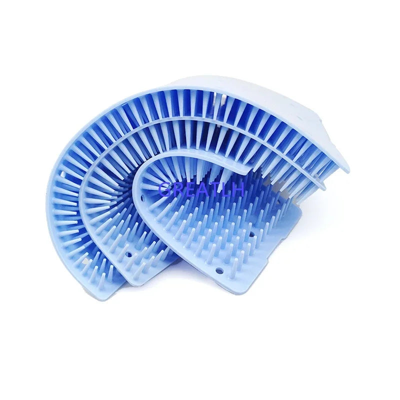 tapis bain antidérapant bleu clair surface pointues moderne différentes tailles incluses