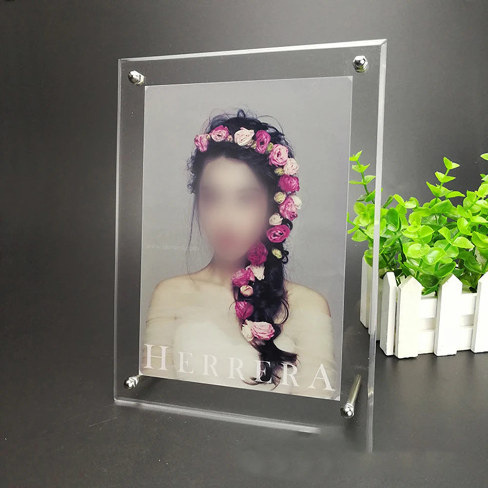 Cadre photo acrylique multiple tailles pour décoration murale