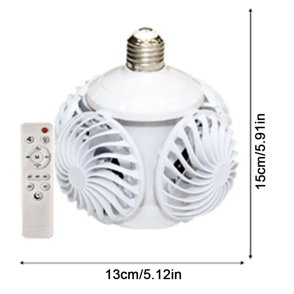 lampe ventilateur pliable blanc moderne grille télécommande flux lumineux faible économie énergie silencieux