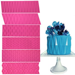 moules silicone gâteau dentelle origami bordure fondant deco pâtisserie triangles floral modernes