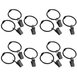 anneaux rideau pince noir métal moderne accessoires drapery clips volets polonais 12 piècesUnmountableContentError: It
