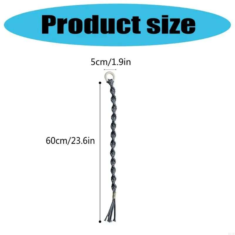 rideaux accessoires tressés corde anneaux franges bohèmes rustiques femmes adultes