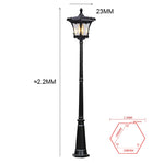 lampe rue extérieure rétro vintage éclairage public ip65 led noir or aluminium