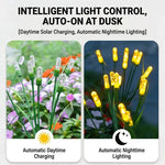 guirlande lumineuse solaire filaments vert jaune moderne semi transparente patio jardin fixée piquet